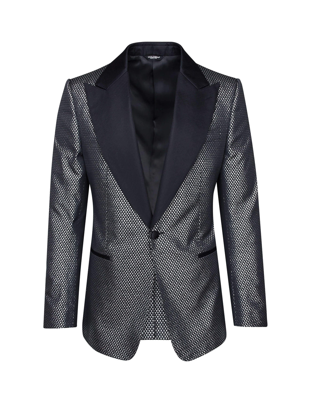 Silver Jacquard Blazer