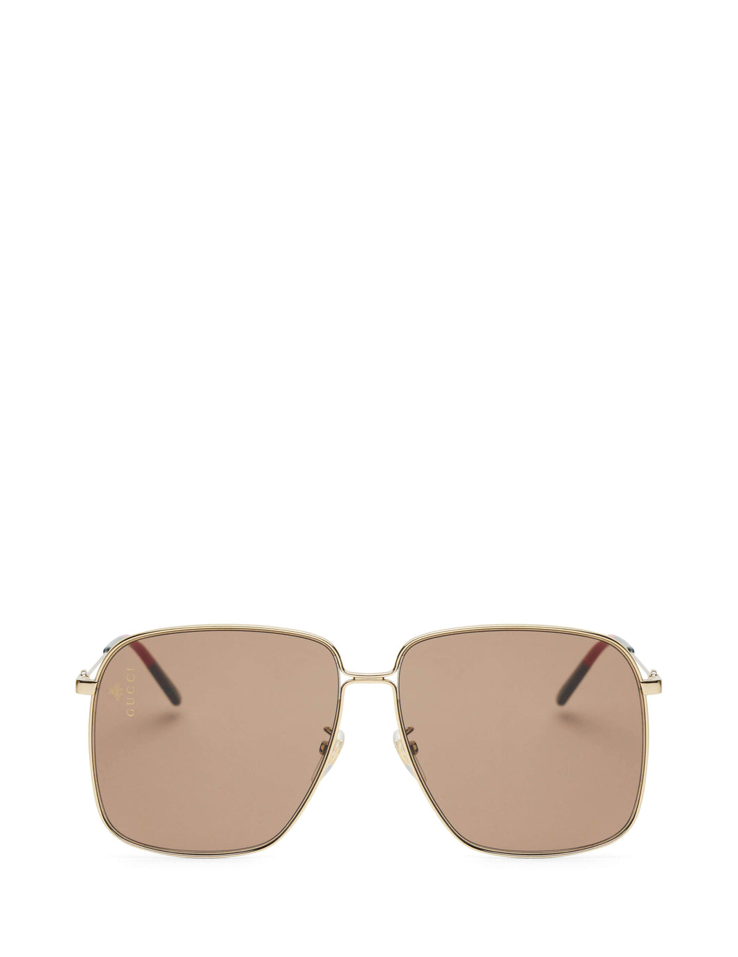 Rectangular Frame Metal Sunglasses