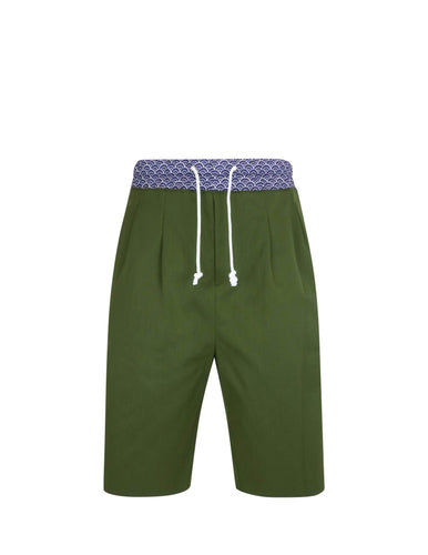 Contrast Waist Shorts