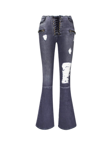 Hybrid Plonge Lace-Up Jeans