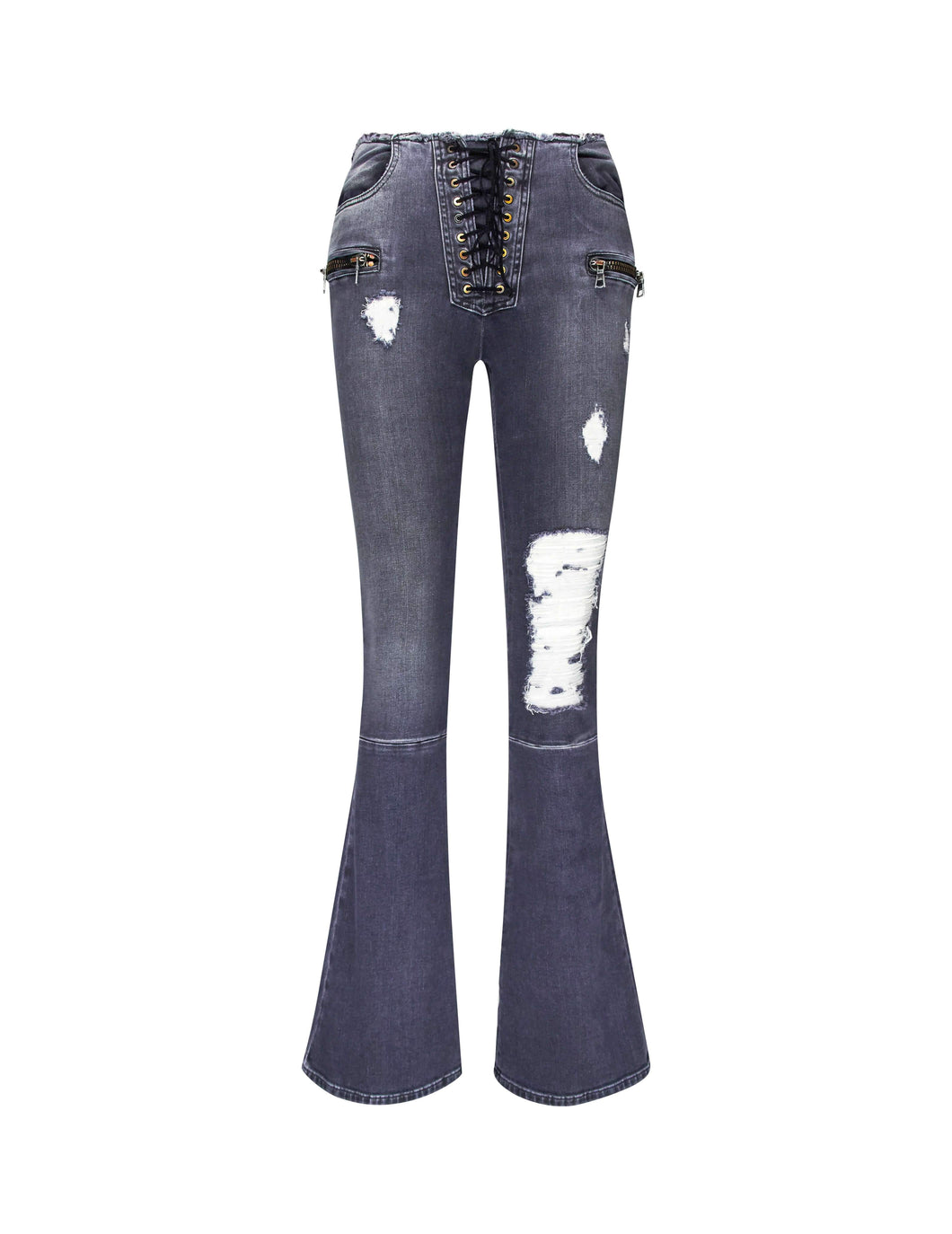 Hybrid Plonge Lace-Up Jeans